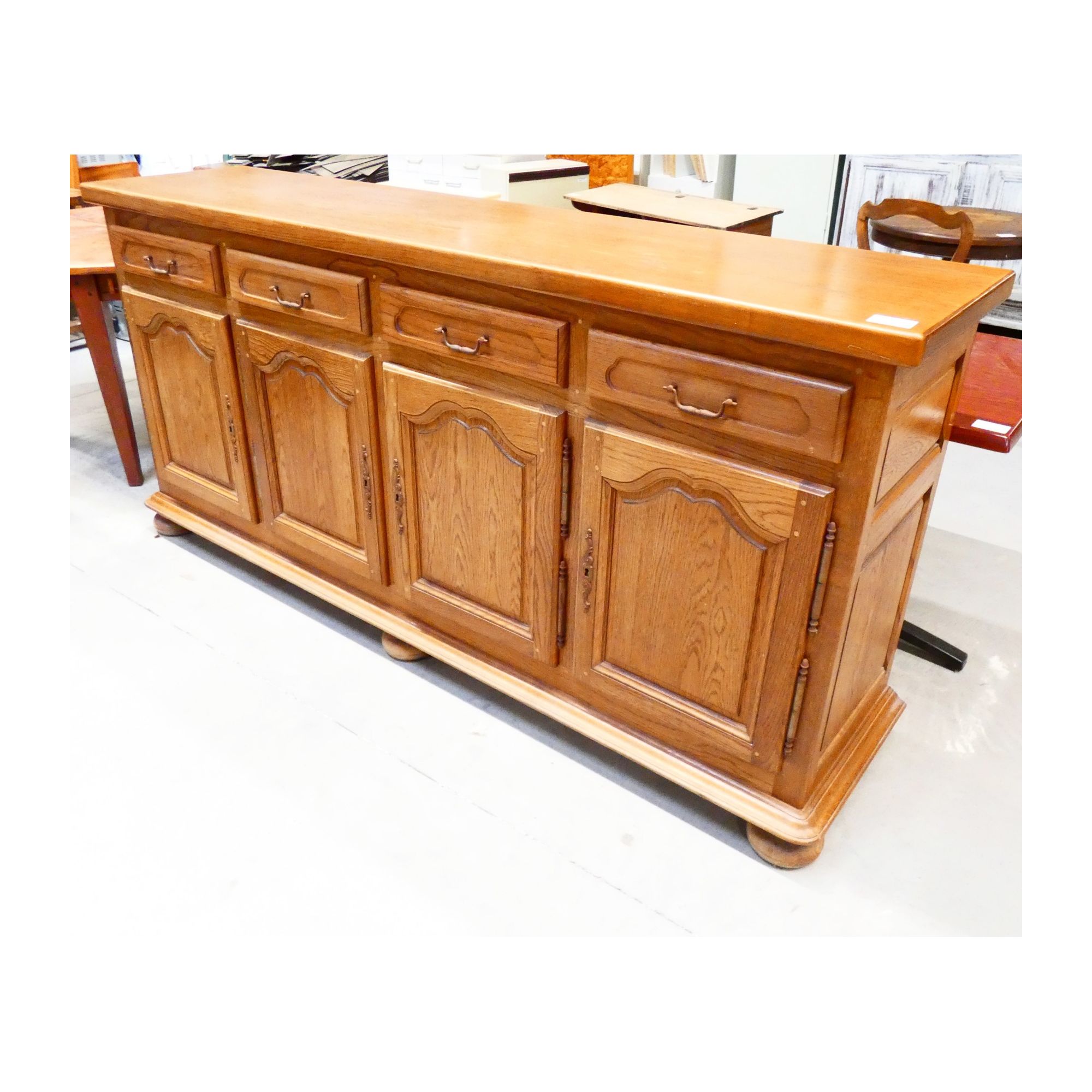 Rustic Oak Sideboard with 4 Doors and Key Rustic Oak Sideboard with 4 Doors and Key