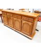 Rustic Oak Sideboard with 4 Doors and Key