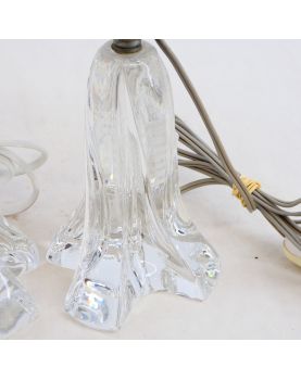 Paire de Pieds de Lampe DAUM France