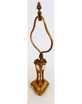 Pied de Lampe en Bronze Style Louis XVI Têtes de Bouc