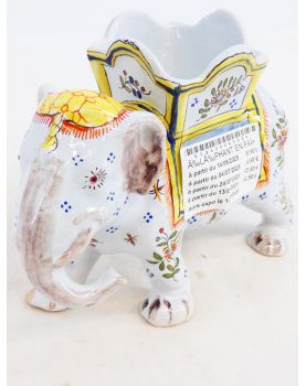 Boulogne Earthenware Elephant Circa 1920