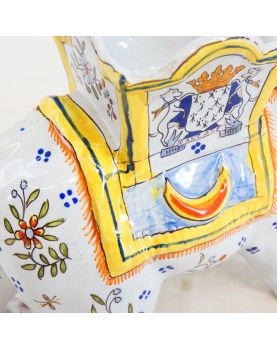 Boulogne Earthenware Elephant Circa 1920
