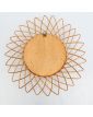 Small Wicker Sun Mirror