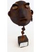 Brutal Sculpture with Metal Socle