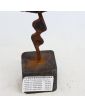 Brutal Sculpture with Metal Socle