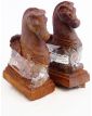 Pair of Head of Chenets Decor aux Chevaux