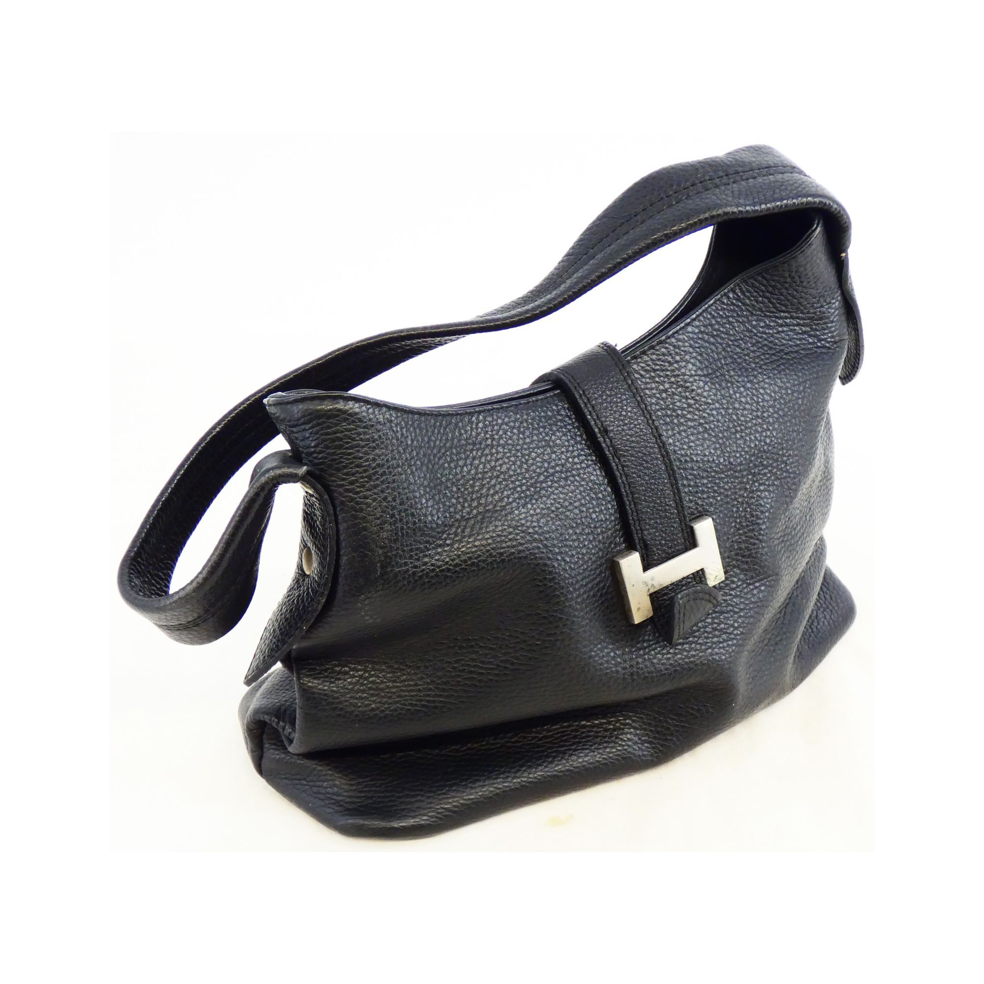 Black Leather Bag Letter H Black Leather Bag Letter H