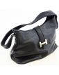 Sac en Cuir Noir Lettre H