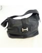 Black Leather Bag Letter H