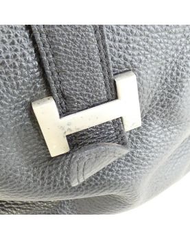 Black Leather Bag Letter H