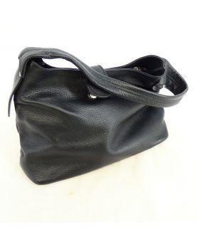 Black Leather Bag Letter H