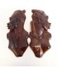 Pair of African Profiles in Carved Wood