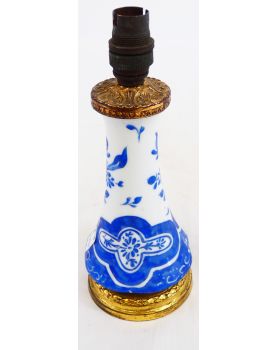 Small Blue Porcelain Lamp Base
