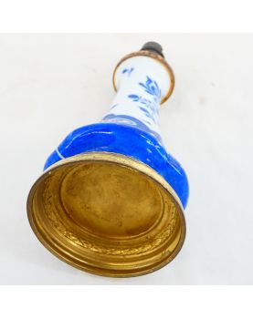 Small Blue Porcelain Lamp Base