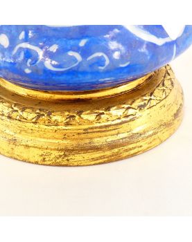 Small Blue Porcelain Lamp Base