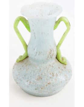 Small Glass Vase with 2 Handles