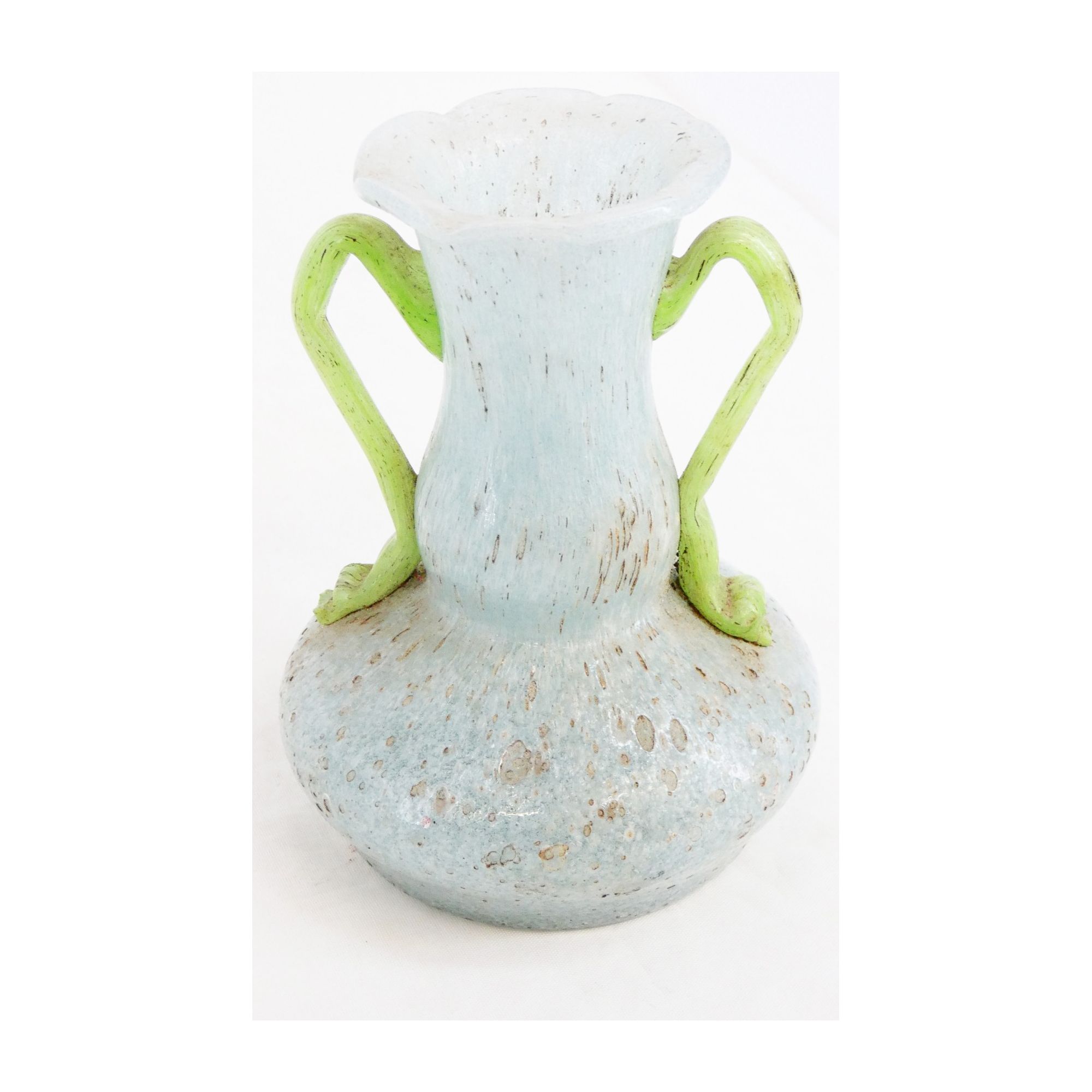 Small Glass Vase with 2 Handles Small Glass Vase with 2 Handles