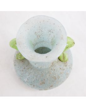 Small Glass Vase with 2 Handles