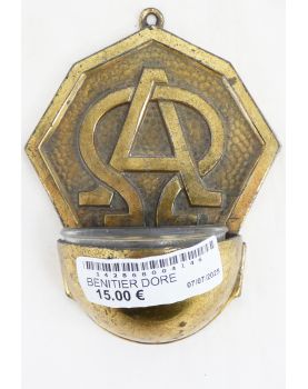 Small Golden Holy Water Font
