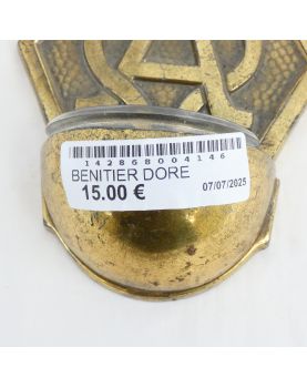 Small Golden Holy Water Font