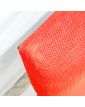 70 Armchair in Black Leatherette and Red Fabric