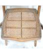 Ancien Fauteuil Pliant Style Bambou et Cannage