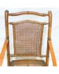Antique Folding Armchair in Bamboo and Cane Style