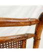 Antique Folding Armchair in Bamboo and Cane Style