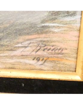 Framed Pastel Soldiers by Reiner 1917