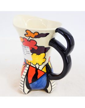 English Polychrome Earthenware Pitcher