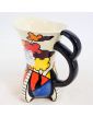 English Polychrome Earthenware Pitcher