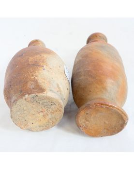 Set of 2 Small Stoneware Bottles