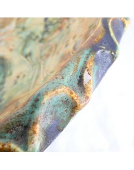 Polychrome Ceramic Cup Signed CHEDEVILLE