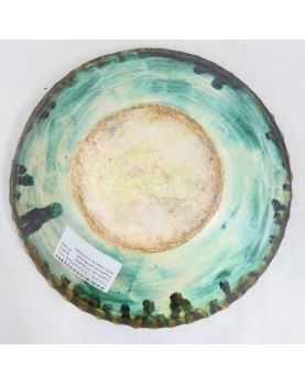 Polychrome Ceramic Cup Signed CHEDEVILLE