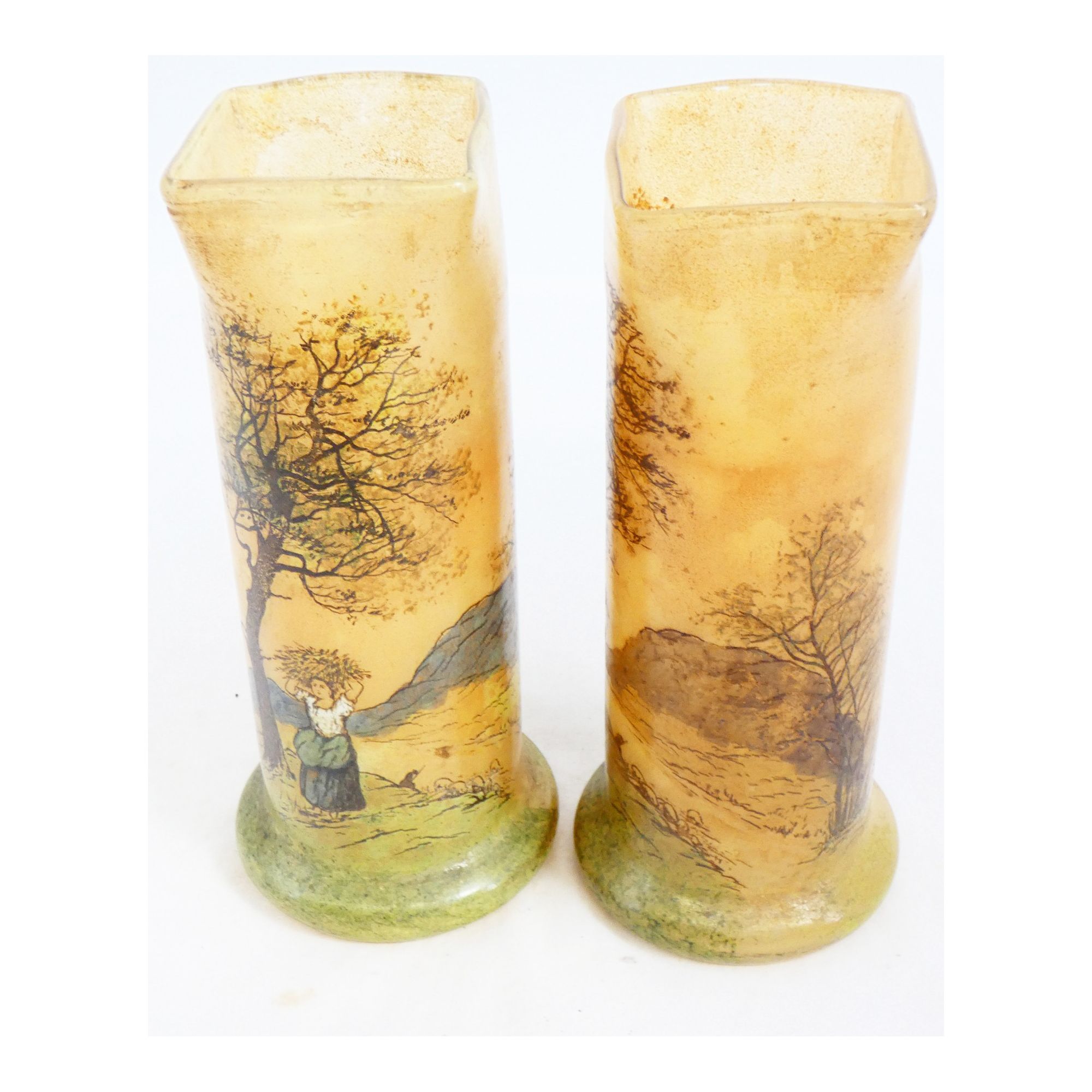 Pair of Vases Signed LEGRAS Pair of Vases Signed LEGRAS