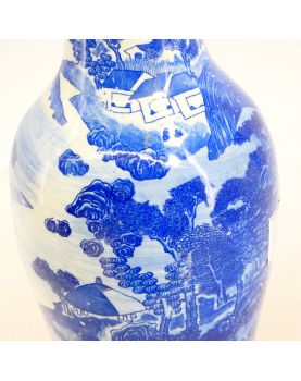 Chinese Vase Blue Decor