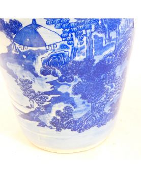 Chinese Vase Blue Decor