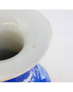Chinese Vase Blue Decor