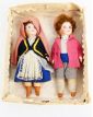 Pair of Small Biscuit Children with Box