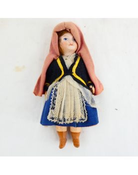 Pair of Small Biscuit Children with Box