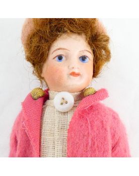 Paire de Petits Enfants en Biscuit avec Boîte