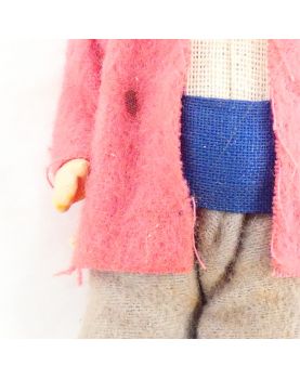 Paire de Petits Enfants en Biscuit avec Boîte