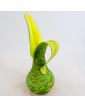Verrerie d’Art Grand Pichet Vert et Jaune en Pate de Verre
