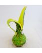 Verrerie d’Art Grand Pichet Vert et Jaune en Pate de Verre