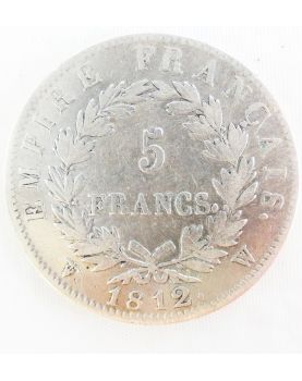 5 Francs Argent Napoléon 1812 Lille