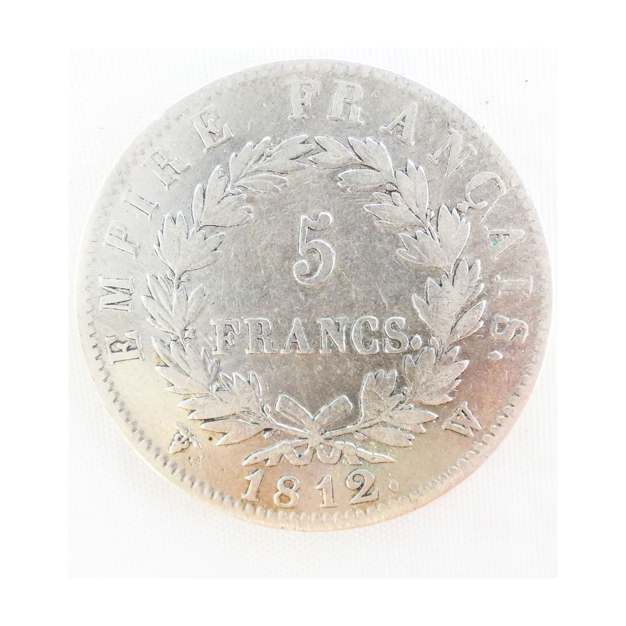 5 Francs Argent Napoléon 1812 Lille 5 Francs Argent Napoléon 1812 Lille