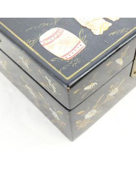 Asian Jewelry Box with Mother-of-Pearl Inlays