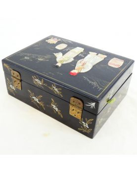 Asian Jewelry Box with Mother-of-Pearl Inlays