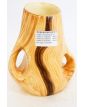 JOURDAN Ceramic Vase with 2 Handles, Wood Effect