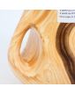 Vase en Céramique 2 Anses JOURDAN Effet Bois